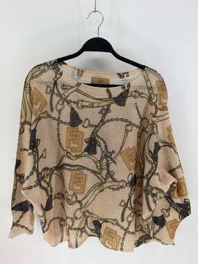 Free For Humanity Made In Italy Viscose Luxe Equestrian Oversized Sweater OS